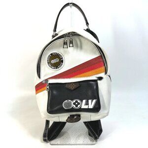 LOUIS VUITTON M55797 Monogram Palm Springs PM Backpack Leather White